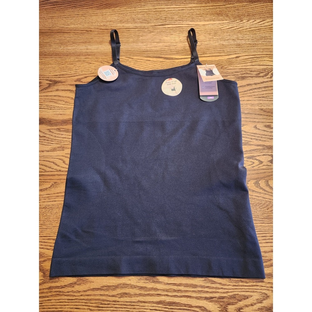NWT‎ Shapermint Essentials All Day Every Day Scoop Neck Cami 2XL Black Shapewear